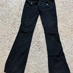 Hudson Black Flare corduroy Pants  Size 27